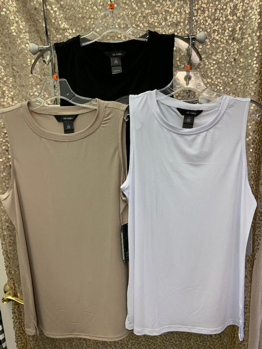 AM CREPE LUXE KNIT TANKS