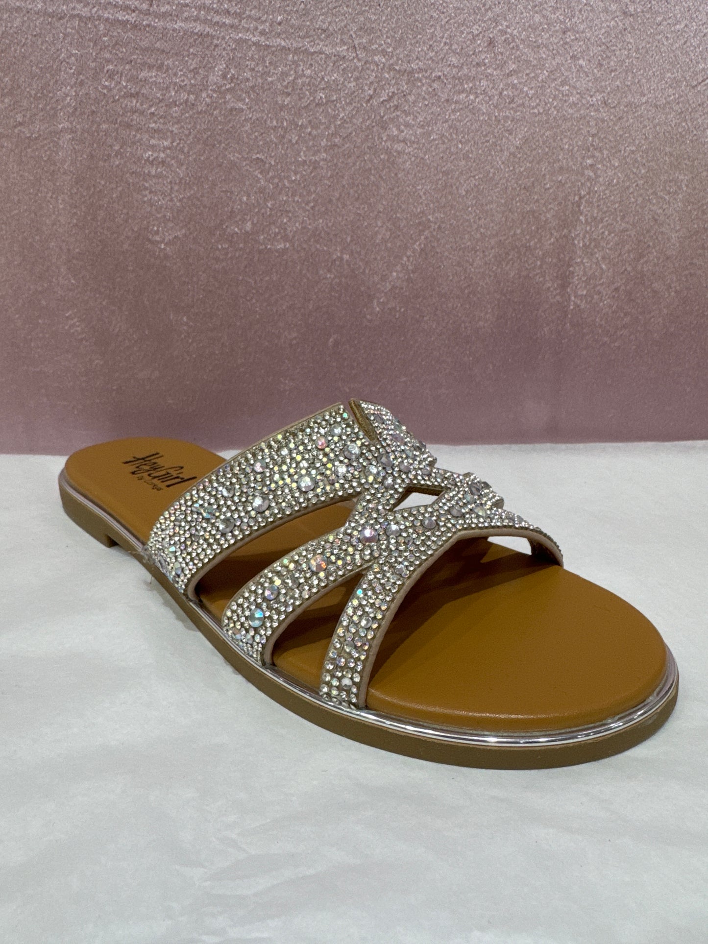CORKY'S FLAIR CLEAR RHINESTONE FLAT