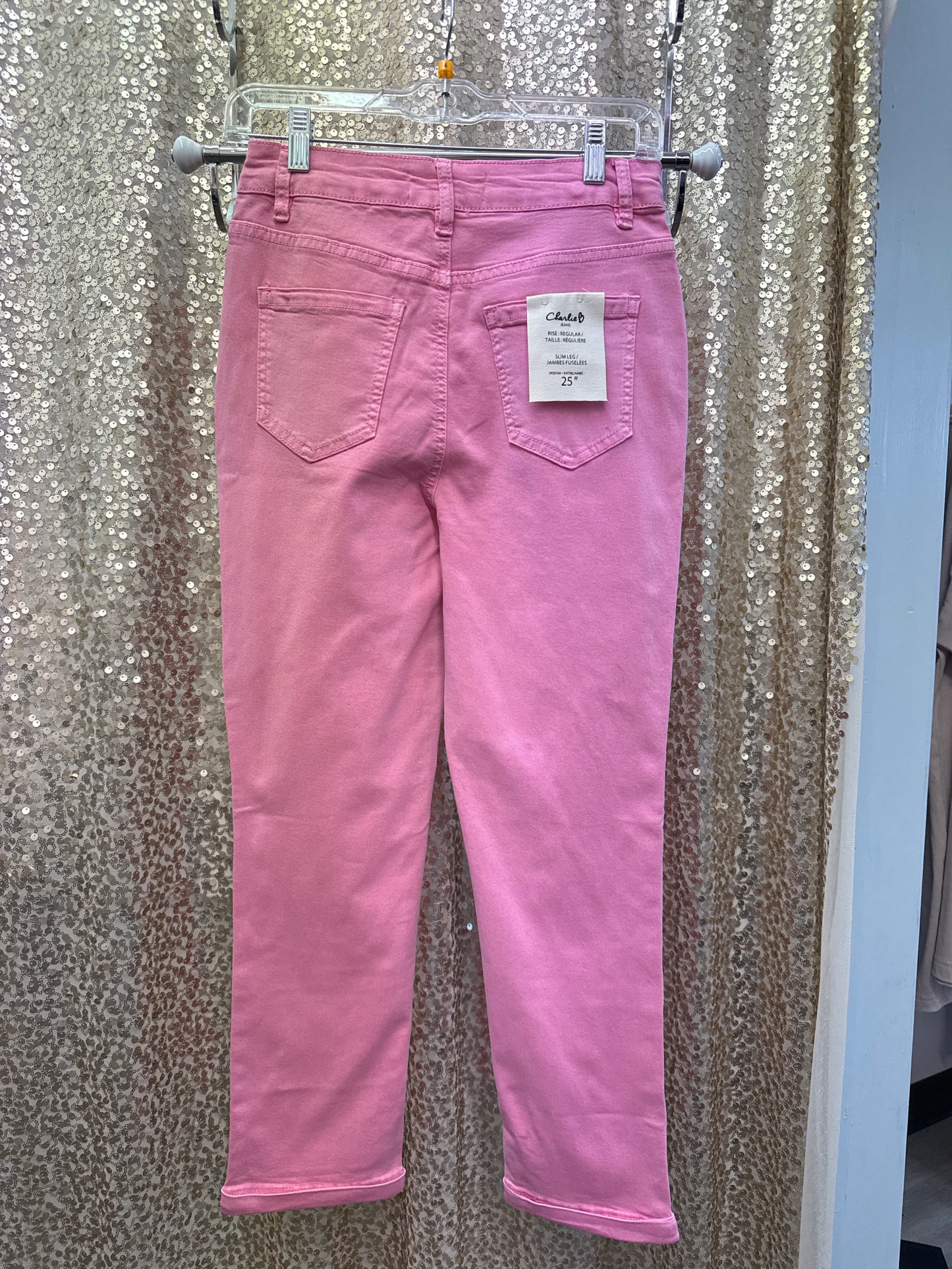 CB COLORED TWILL SLIM LEG PANT WITH CUFF