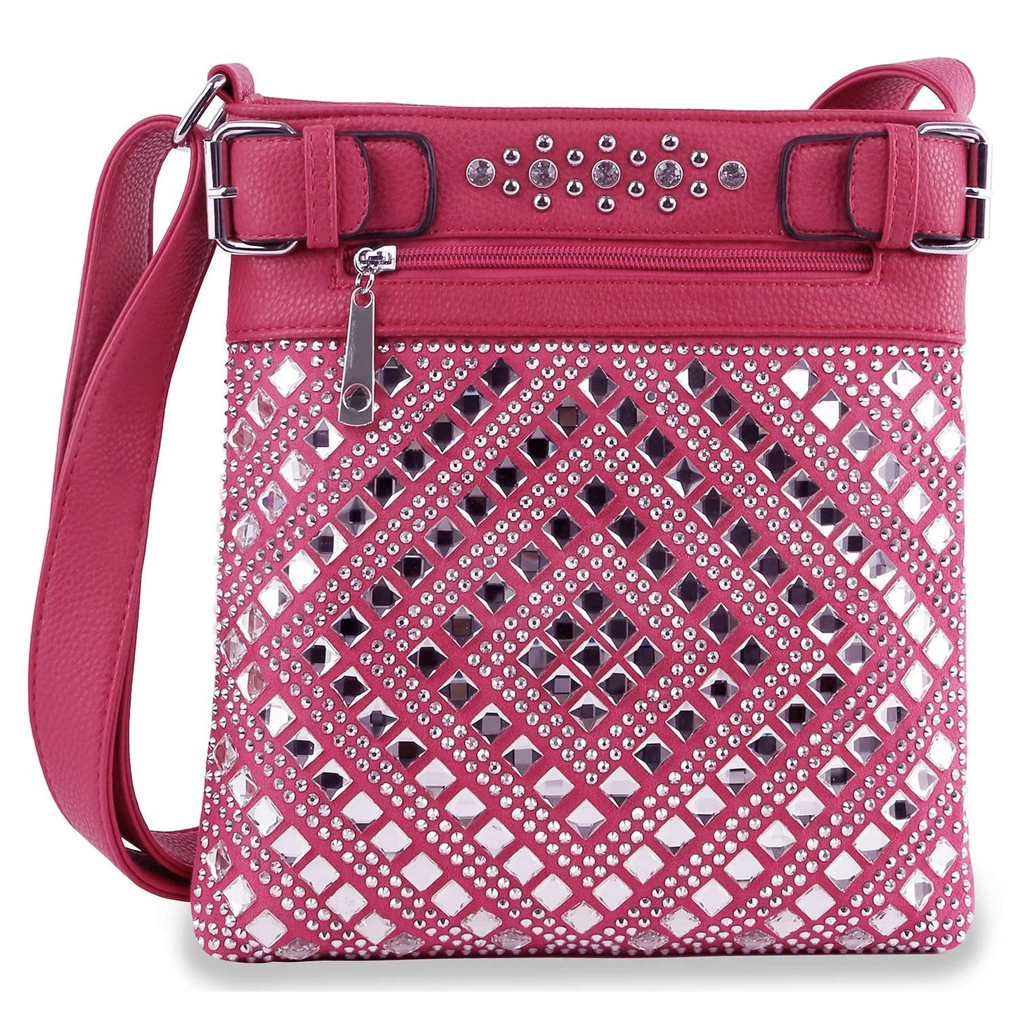 Rhinestone Covered Crossbody Sling