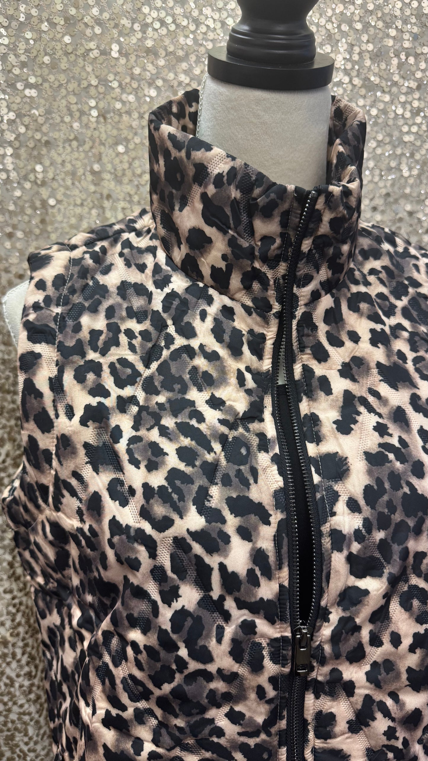 CREATIONS ANIMAL PRINT VEST