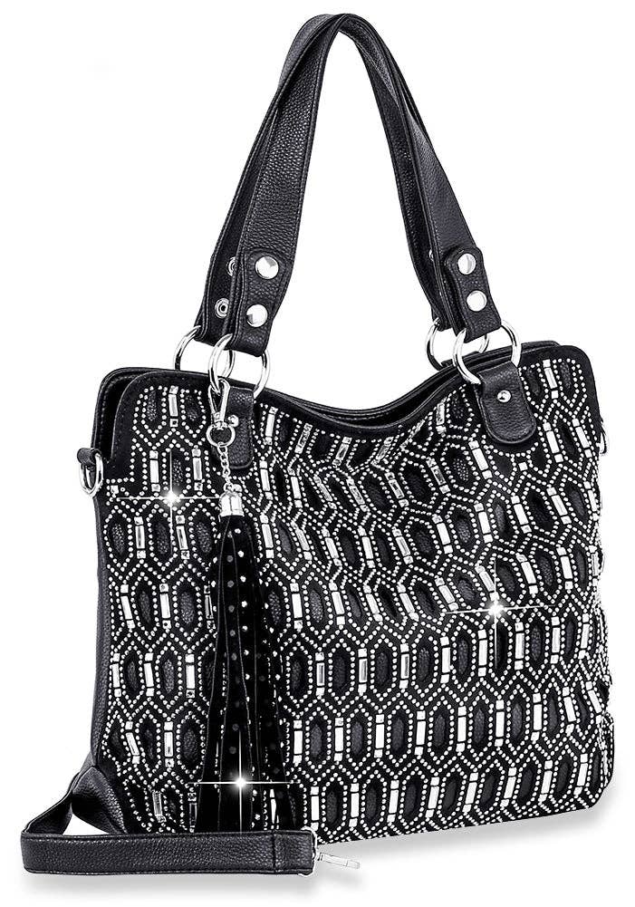 Layered Art Deco Design Fashion Handbag