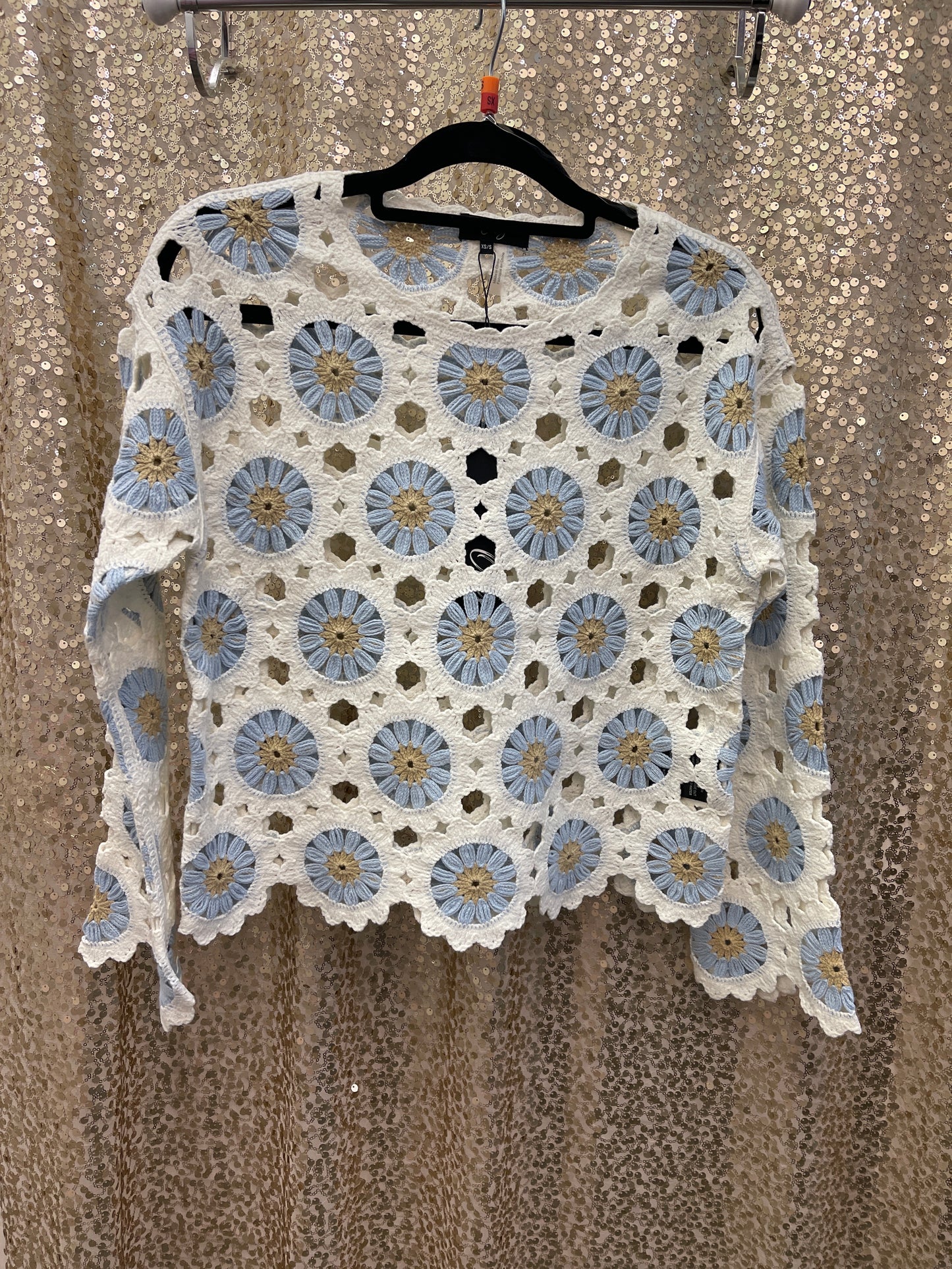 ORLY CROCHETED FLORAL TOP