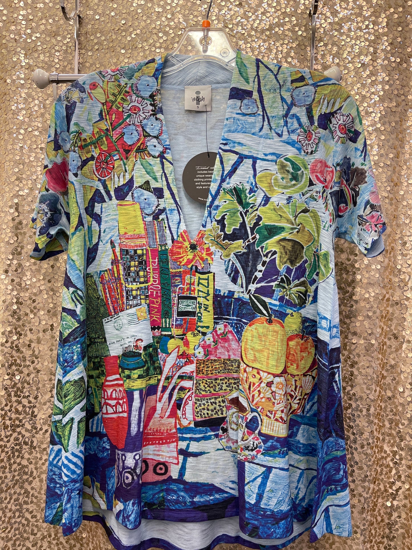 IN VNECK A-LINE SPRING PASTTIME