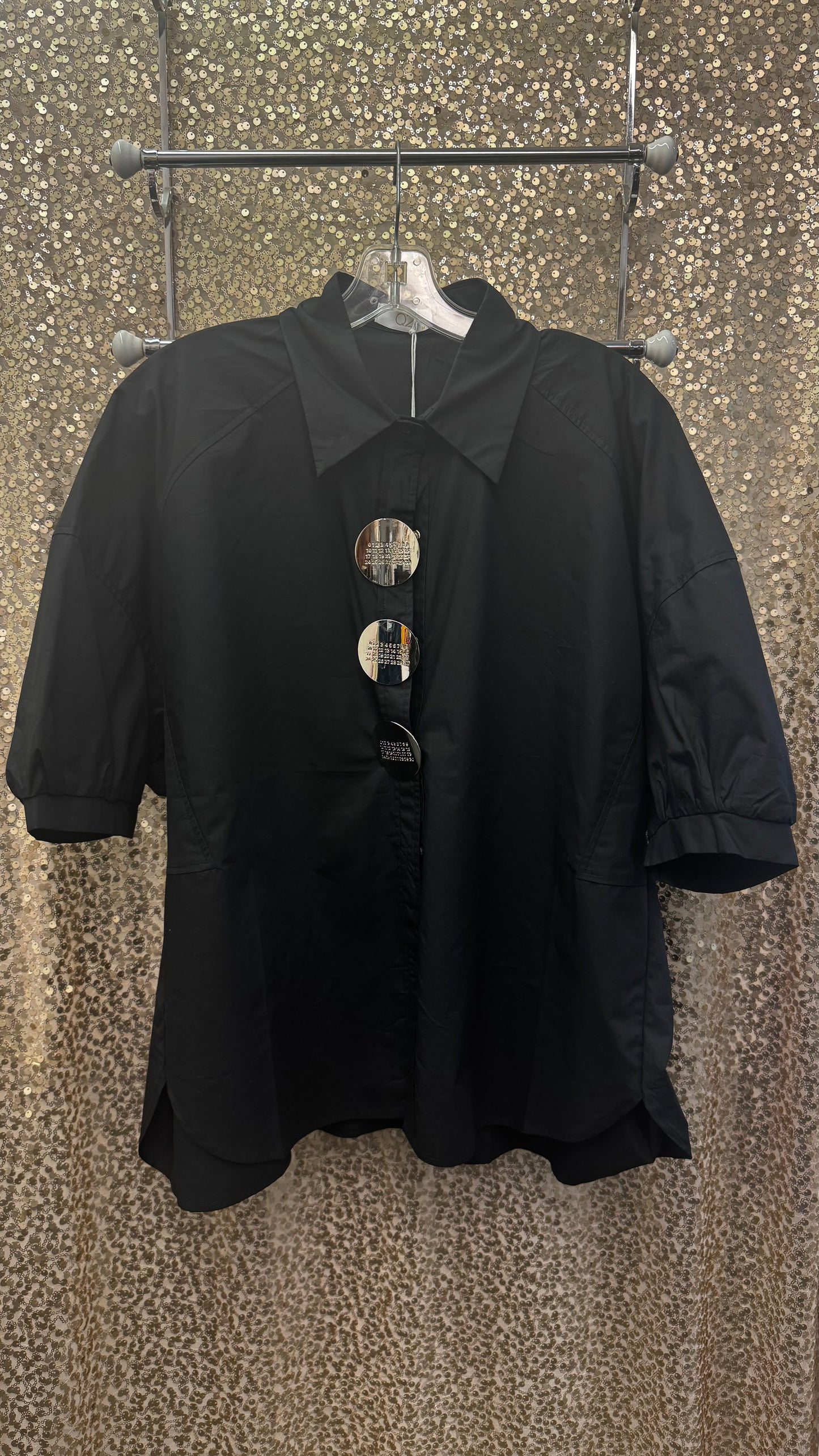 Q2 RELAXED 3/4 SLEEVE POPLIN SHIRT