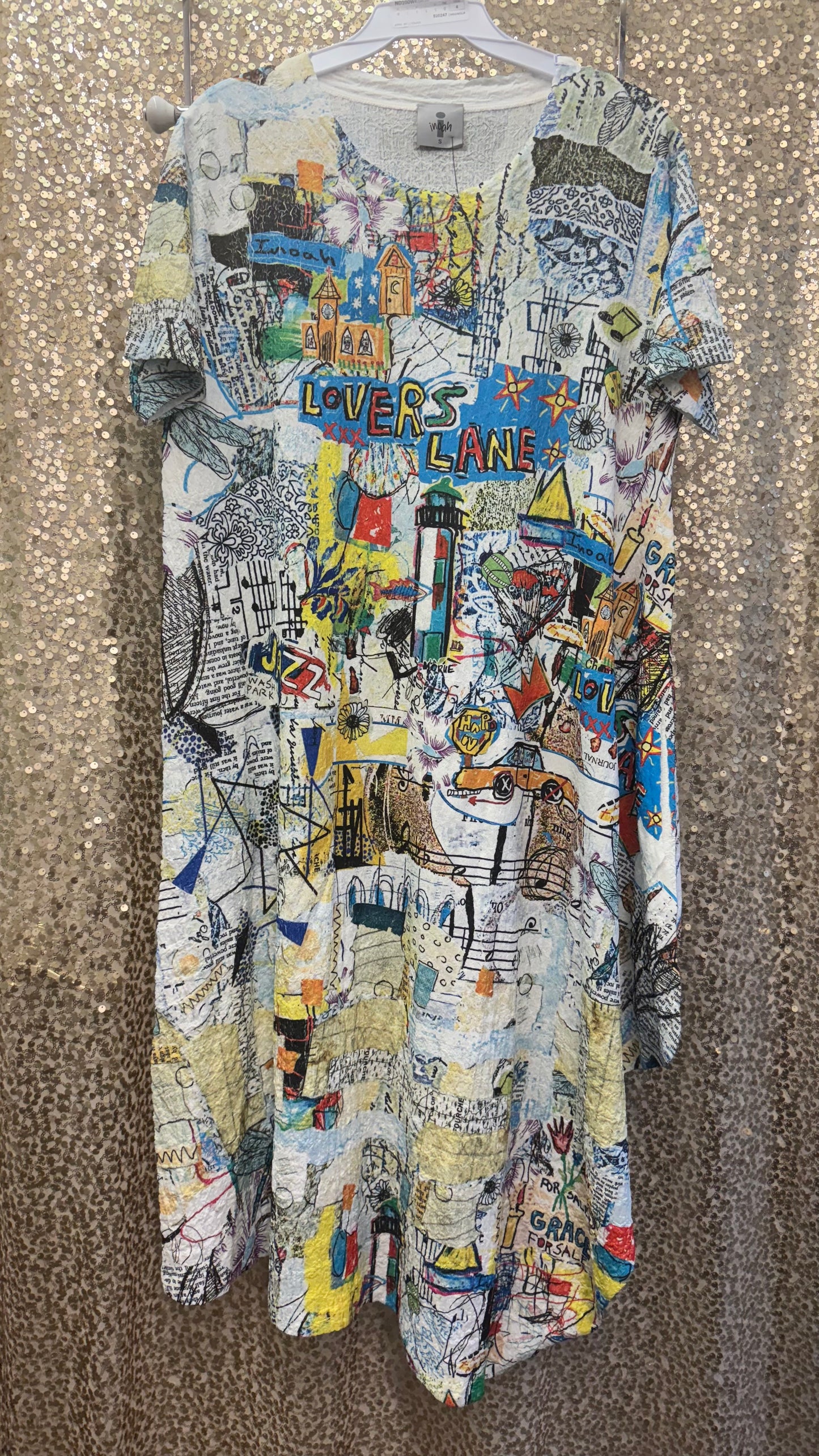 INOAH SHORT SLEEVE ASYMETRICAL DRESS