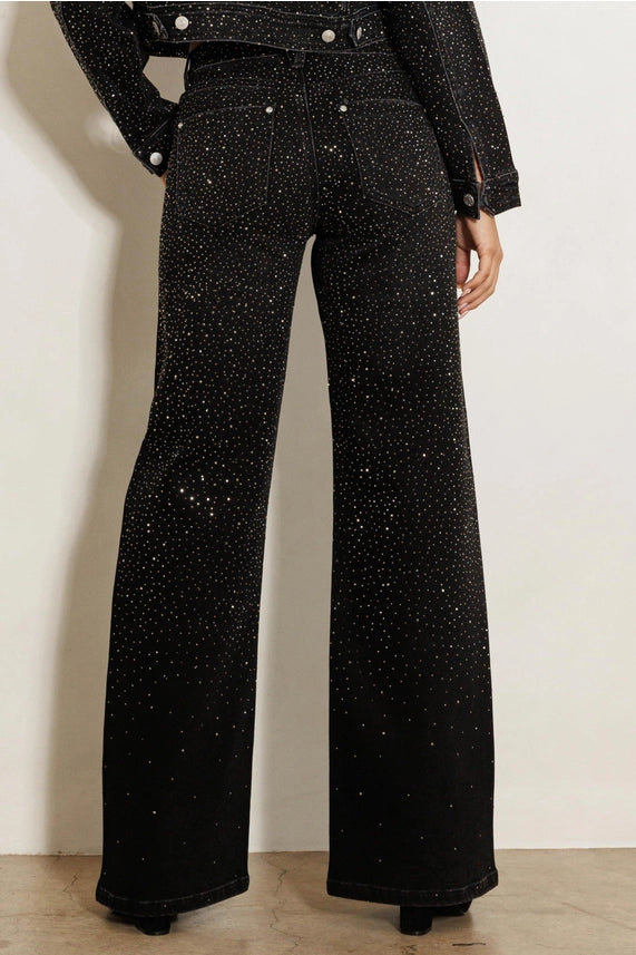 RHINESTONE DENIM JEANS