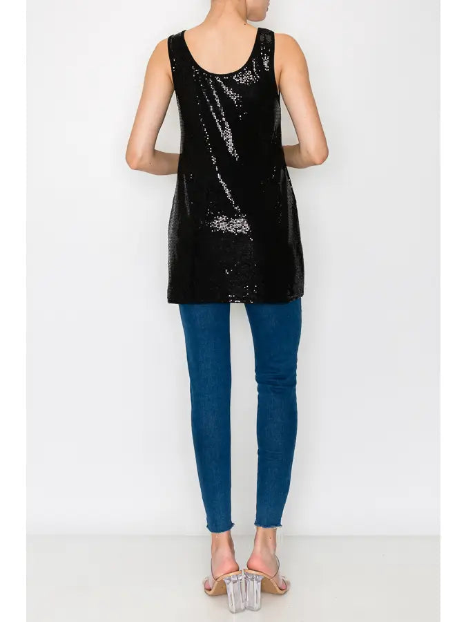 BLACK SPARKLE TANK