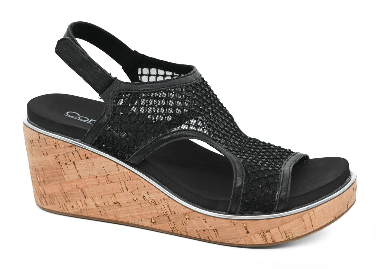 CORKY'S CARLEY WEDGE MESH SPARKLY SANDALS