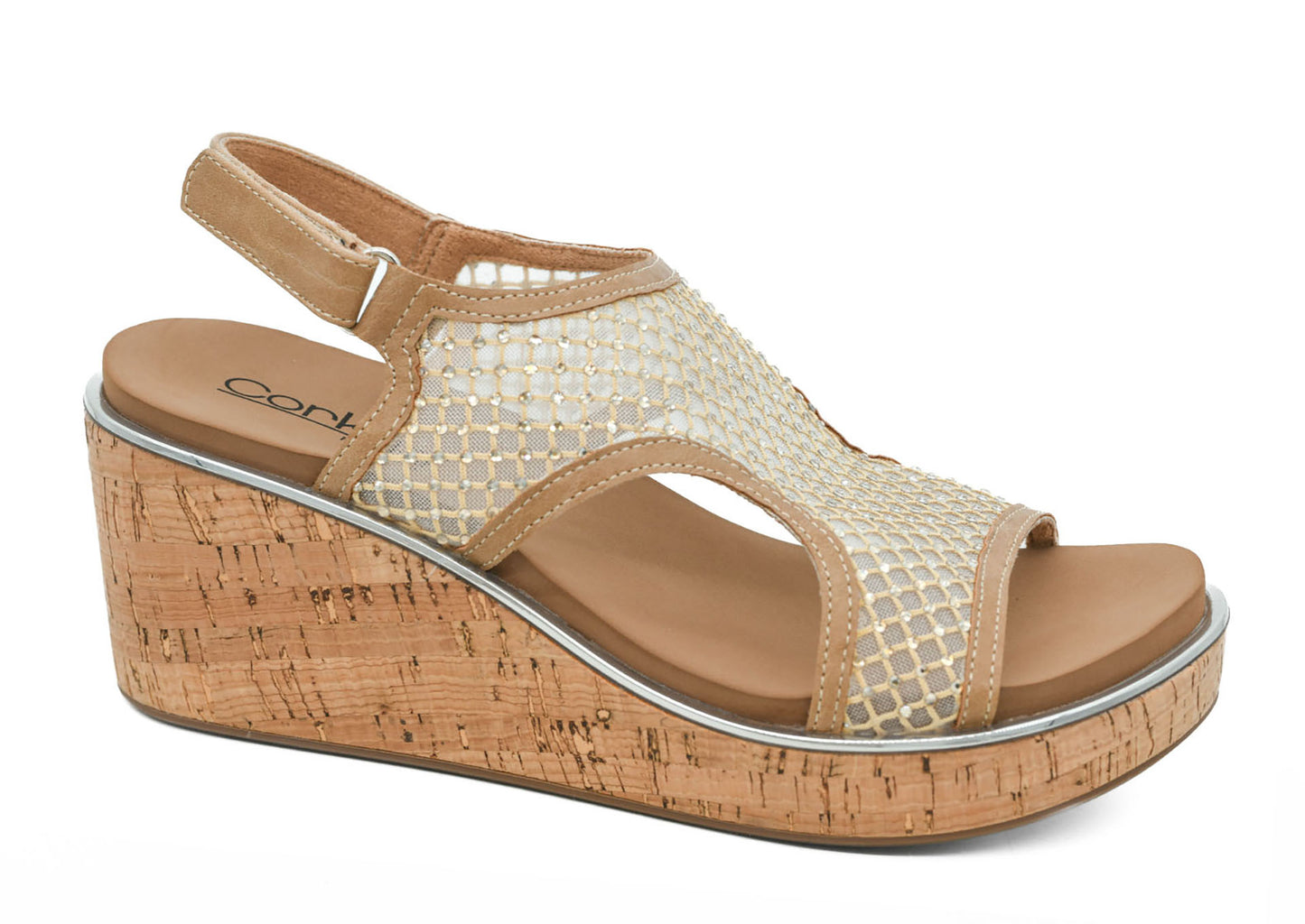 CORKY'S CARLEY WEDGE MESH SPARKLY SANDALS