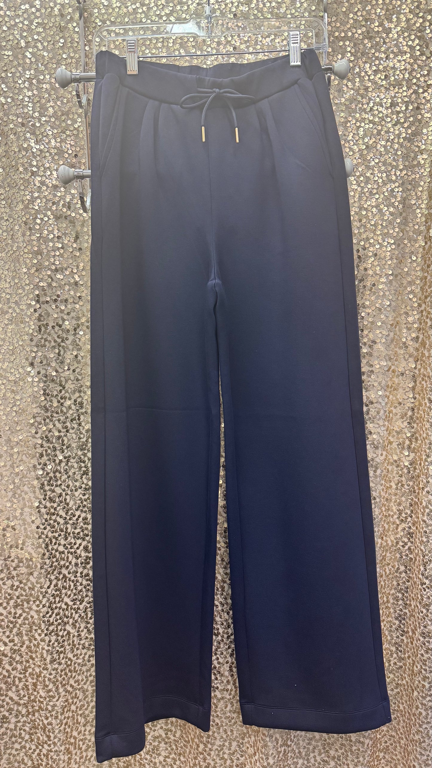 YEST BIRGITTA SOFT NAVY DRAWSTRING PANTS