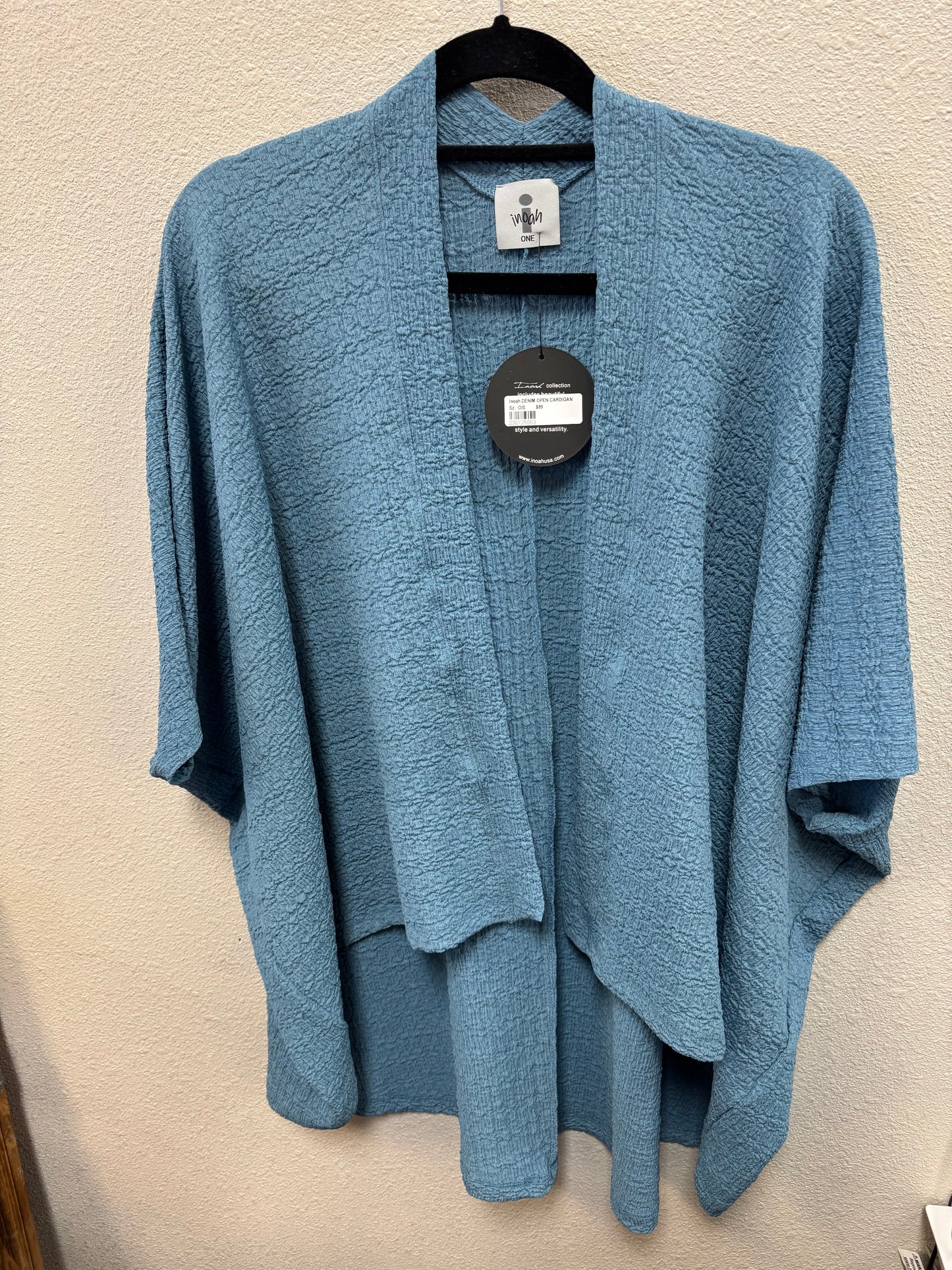 INOAH DENIM O/S CARDIGAN