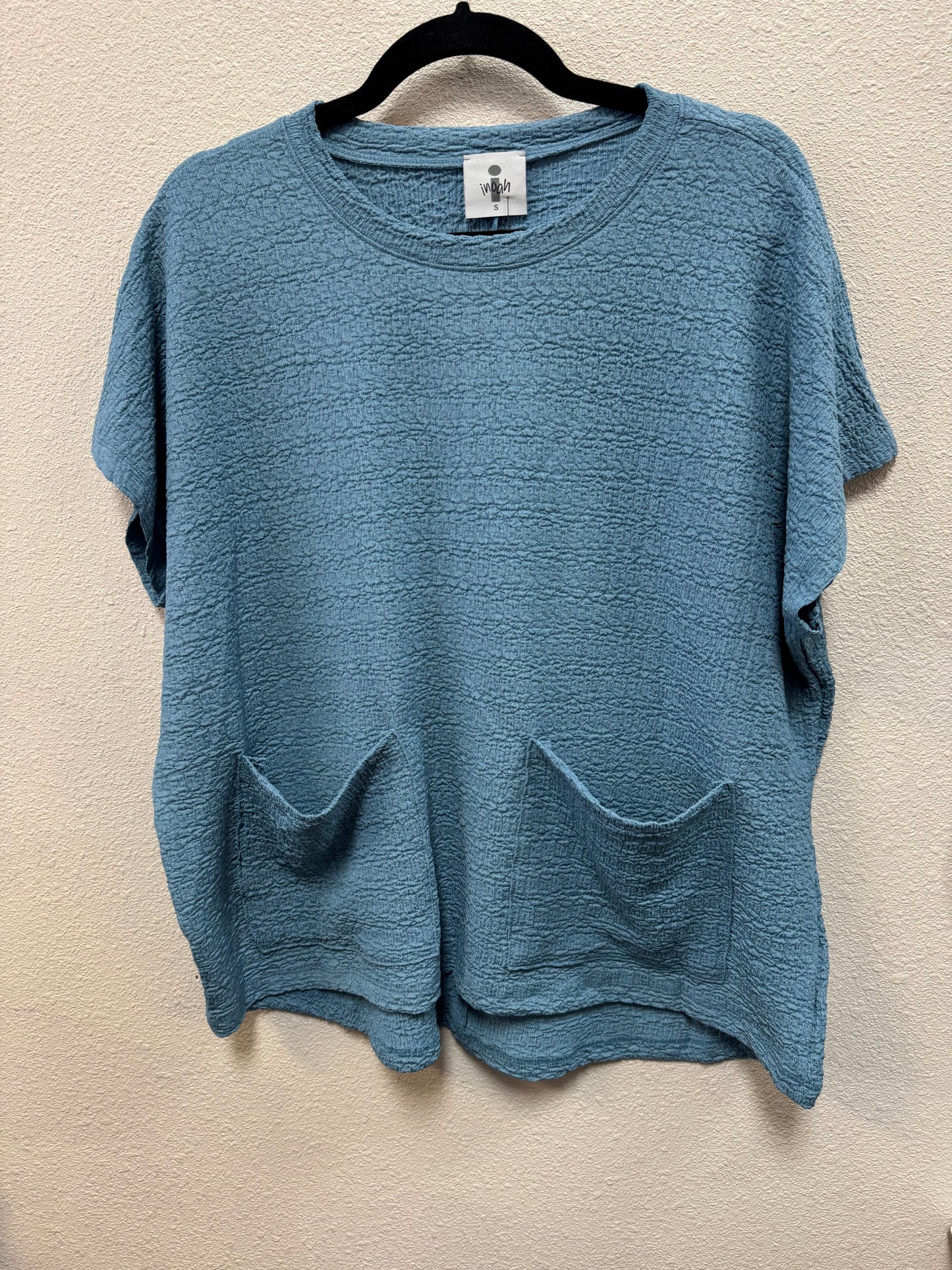 INOAH DENIM CAP SLV TOP
