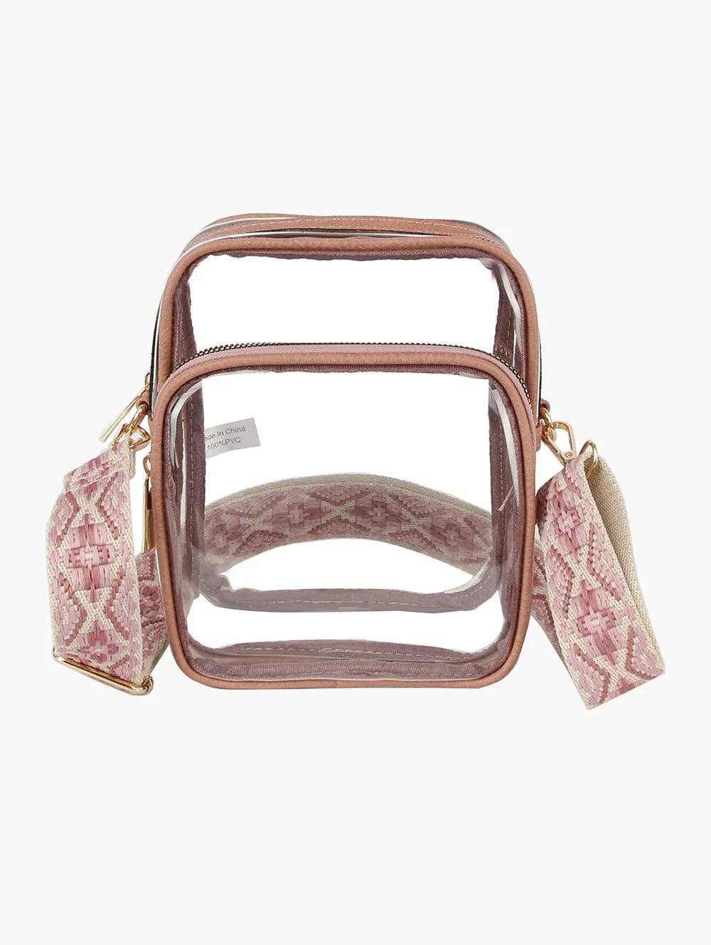 Guitar Strap Clear Crossbody Bag