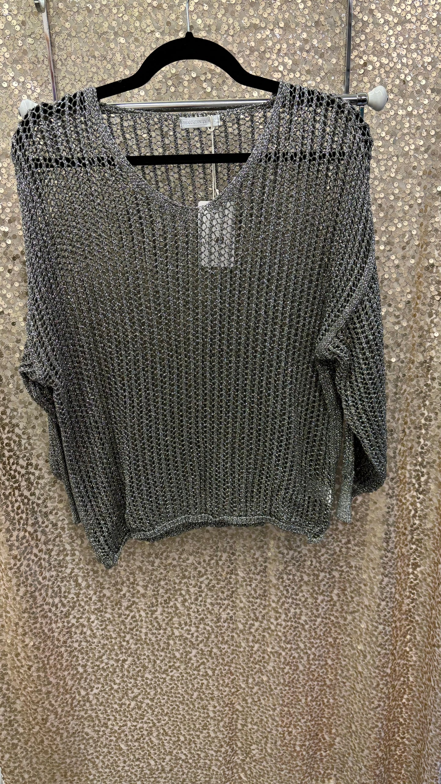 LM OPEN KNIT SWEATER OS