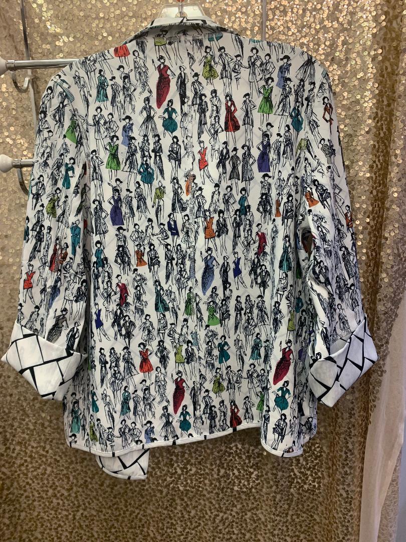 REVERSIBLE OPEN FRONT JACKET