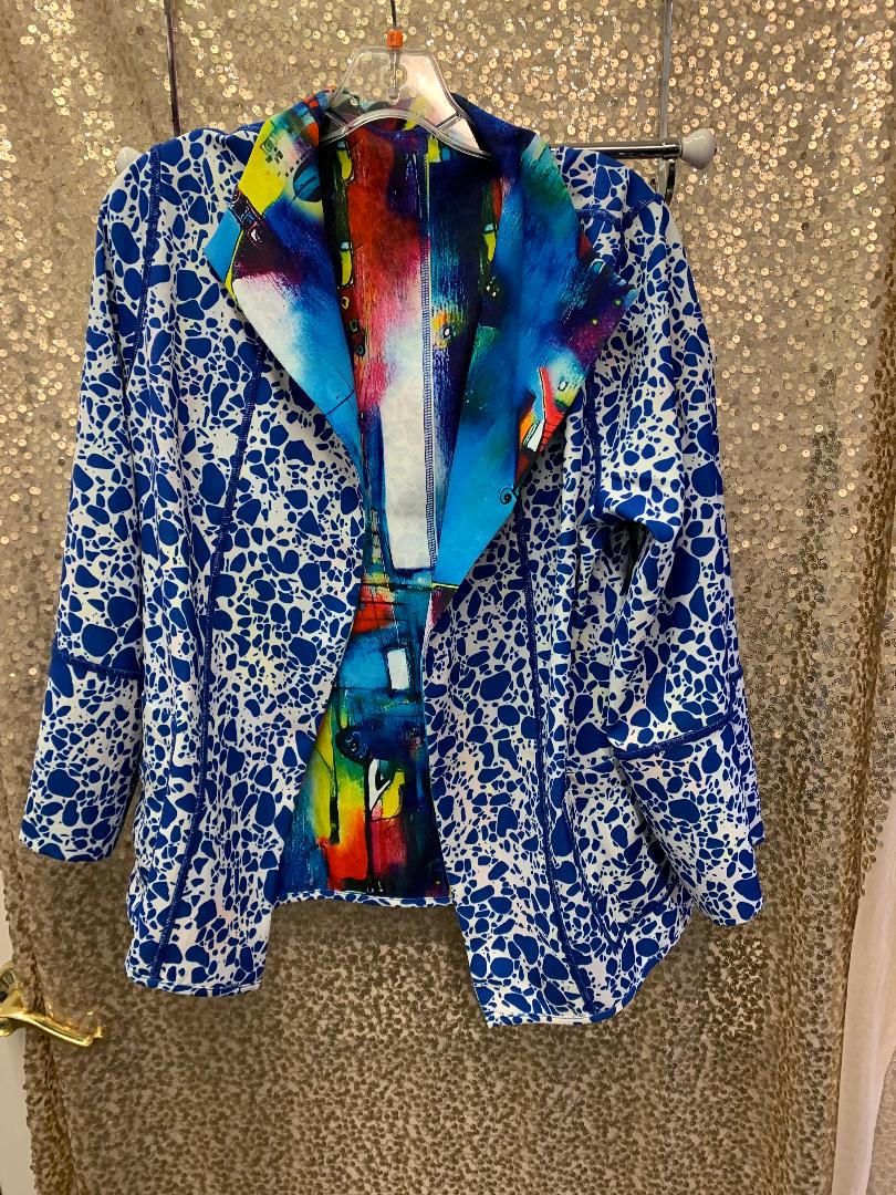 REVERSIBLE OPEN FRONT JACKET