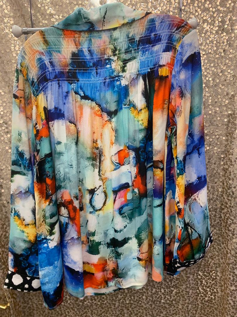 SMOCKING TOP BERMUDA W/COLLAR