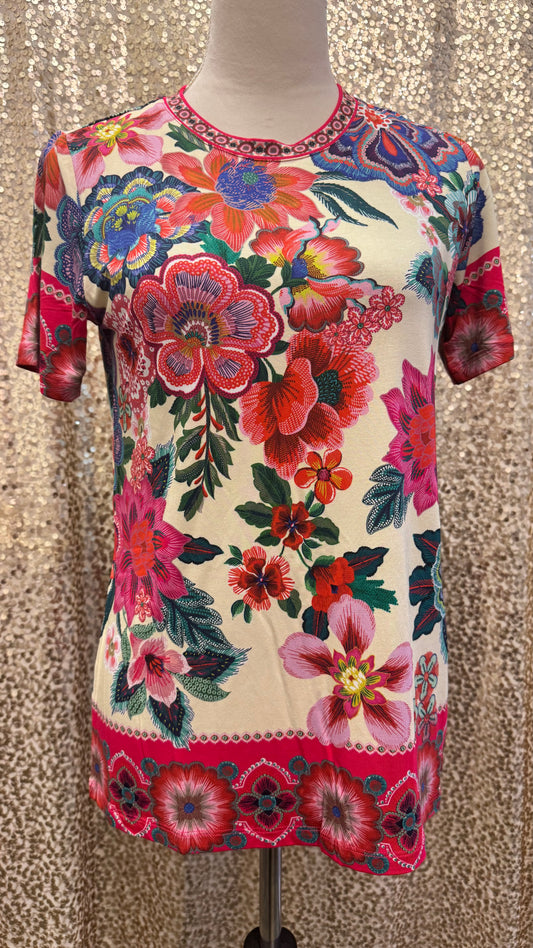 JW JANIE FAVORITE SHORT SLEEVE CREW NECK TEE