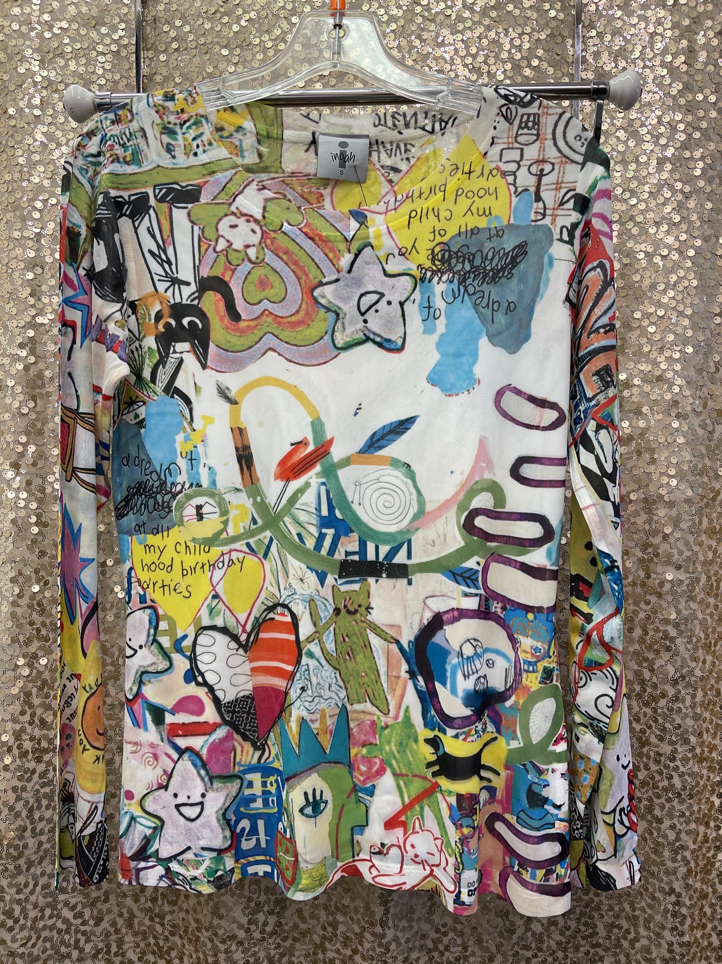 IN MESH TOP LONG SLEEVE MEMORY LANE