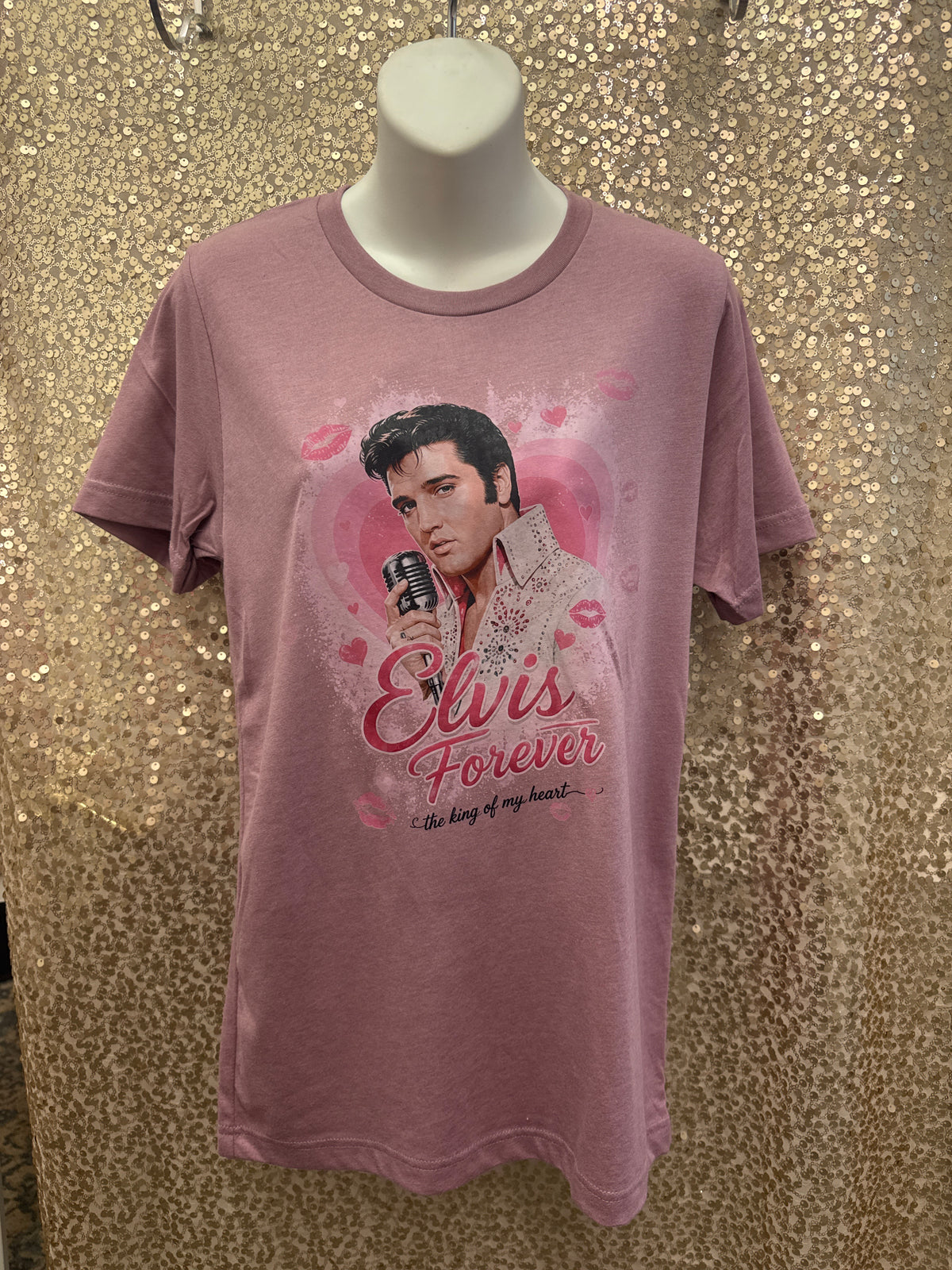 ELVIS FOREVER CUSTOM TEE DESIGN ON FRONT & BACK