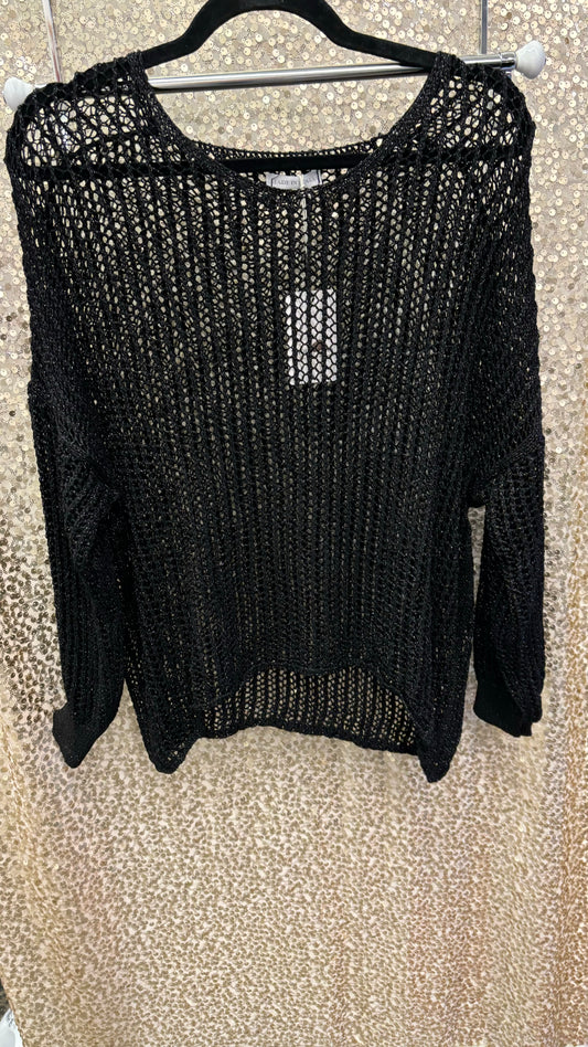 LM OPEN KNIT SWEATER OS