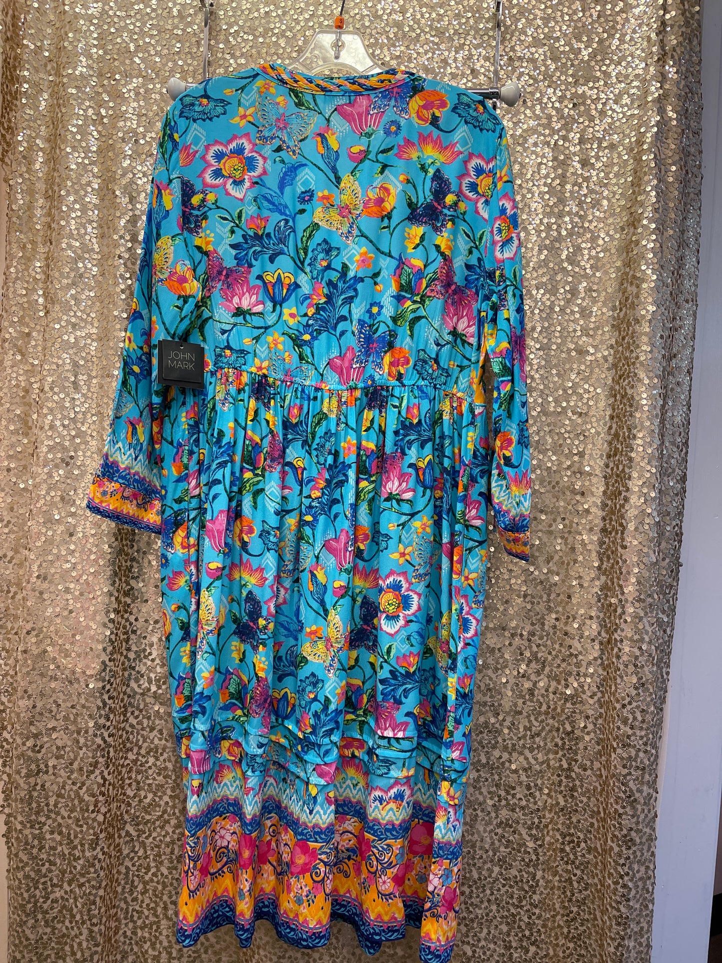JM CINCH-TIE SLEEVE DRESS
