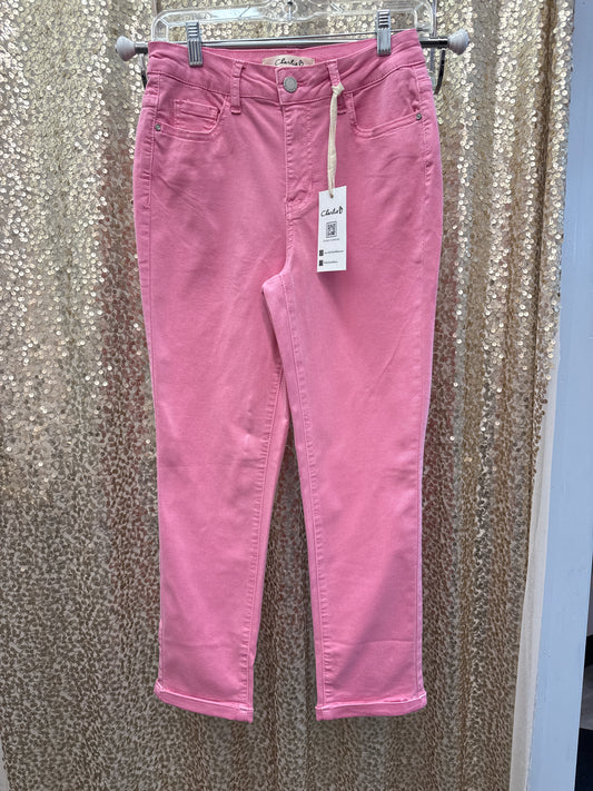 CB COLORED TWILL SLIM LEG PANT WITH CUFF