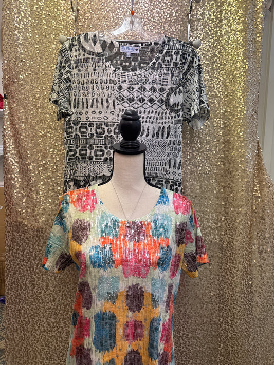 CREATIONS FOIL PRINT TEE