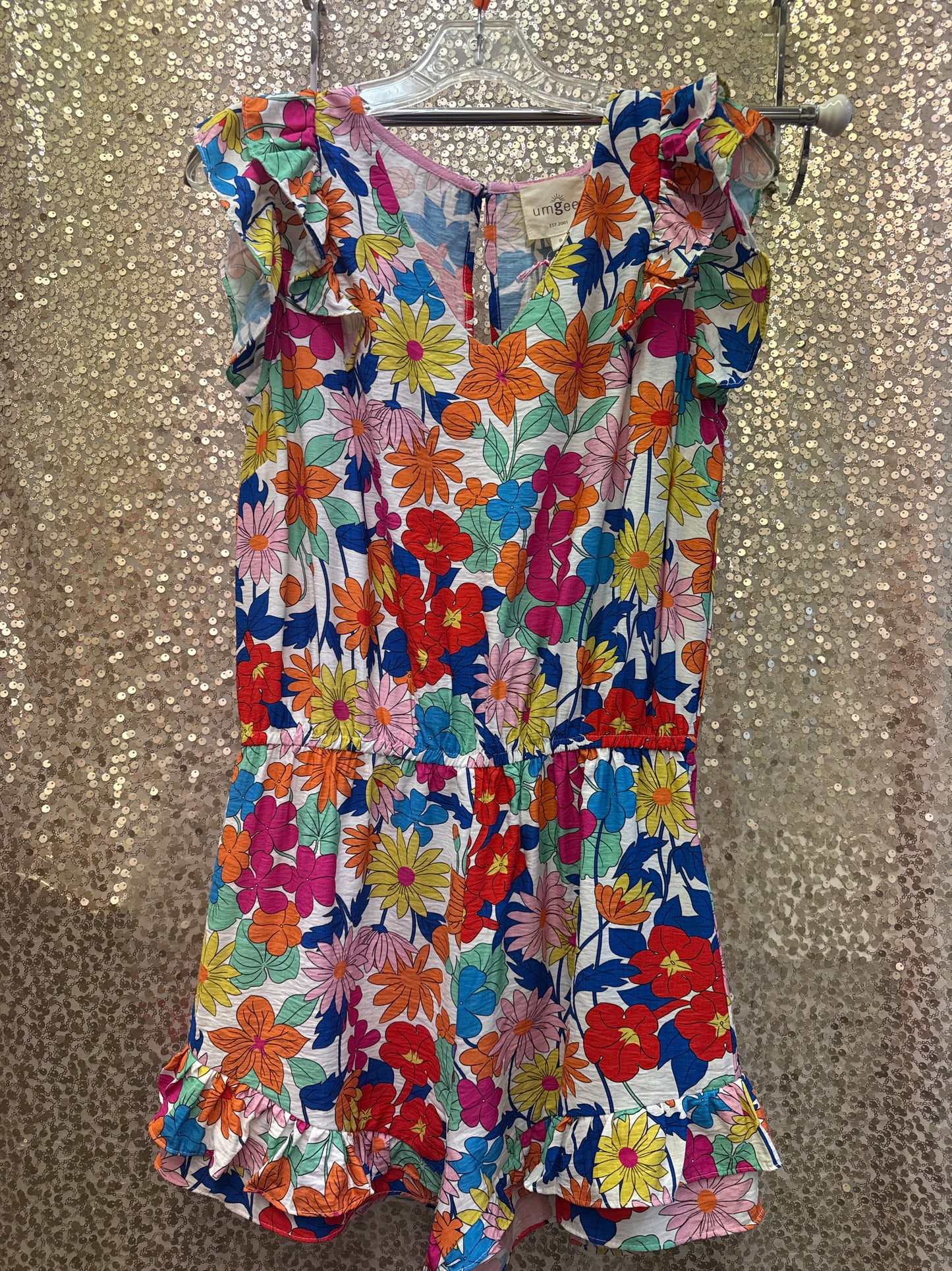 UMGEE WHITE FLORAL MIX ONE PIECE ROMPER