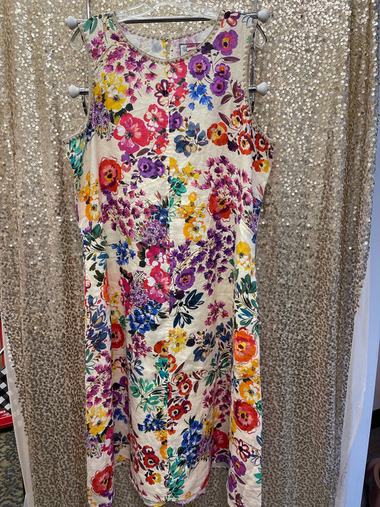 JW FLORAL TANK DRESS