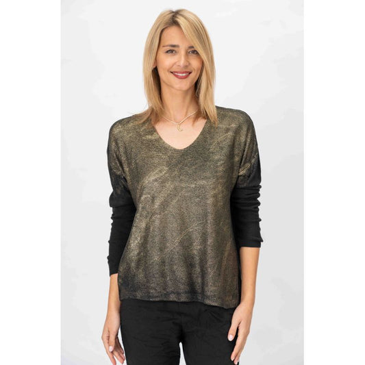 LM SHIMMER LIGHT WEIGHT SWEATER OS