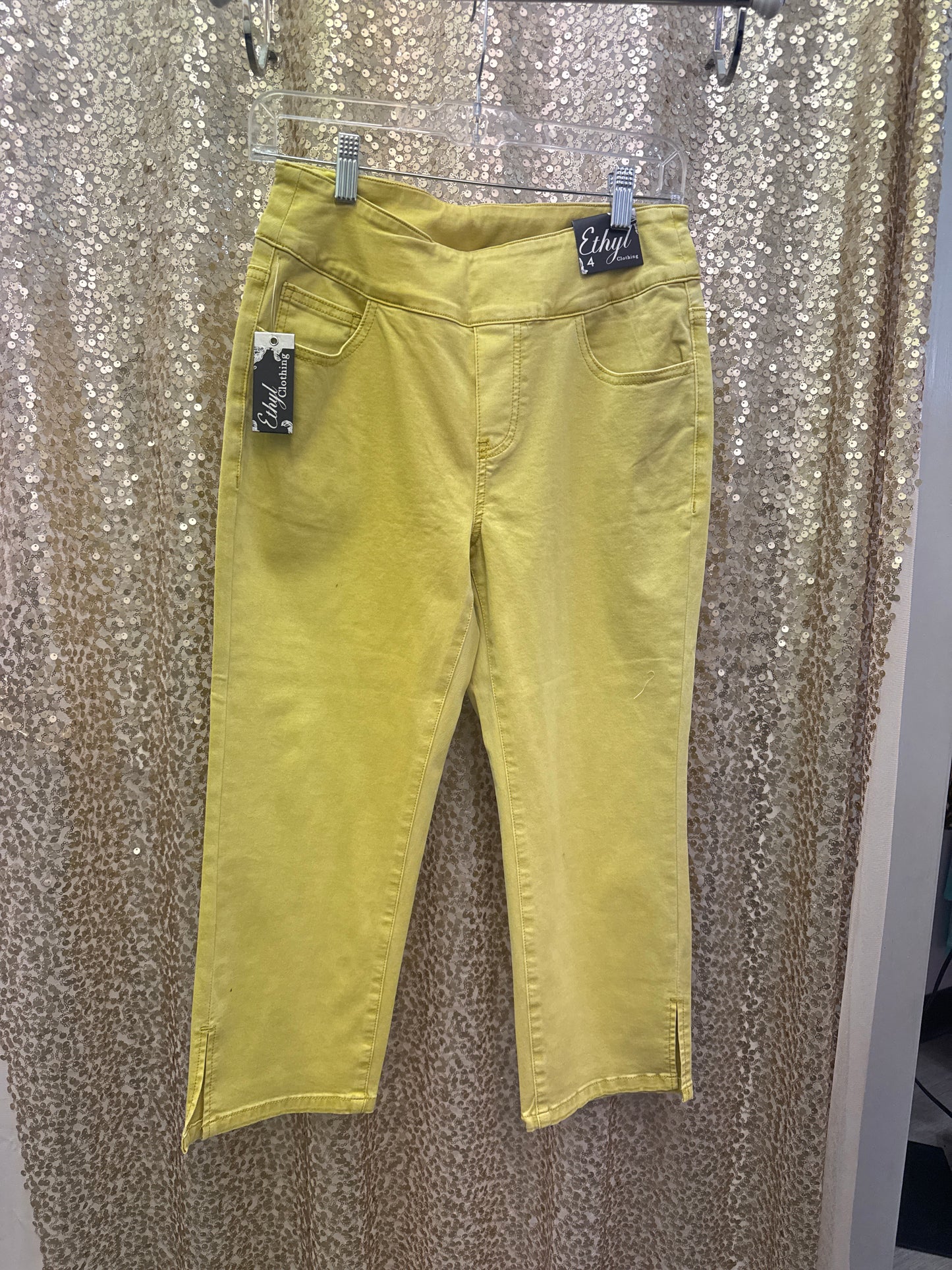 ETHYL PULL ON CAPRI MUSTARD