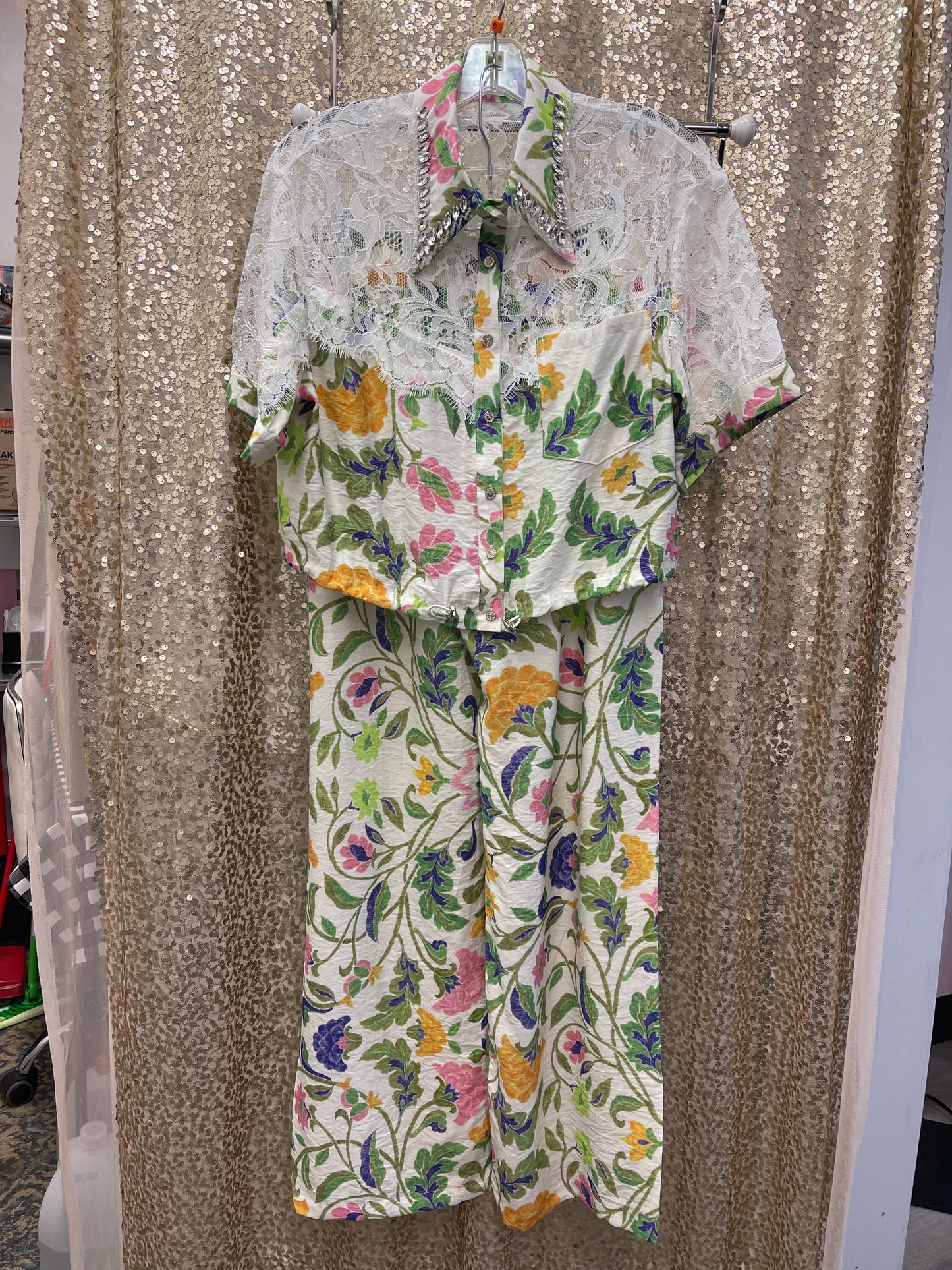 CE MORE FLORAL & LACE 2PIECE SET