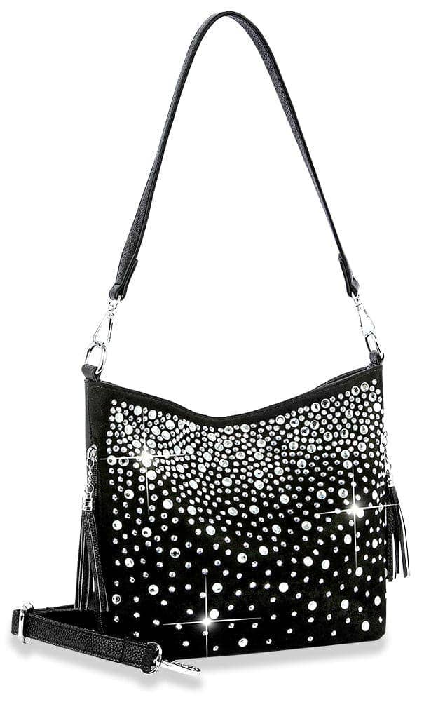 Glamorous Rhinestone Hobo Crossbody Sling