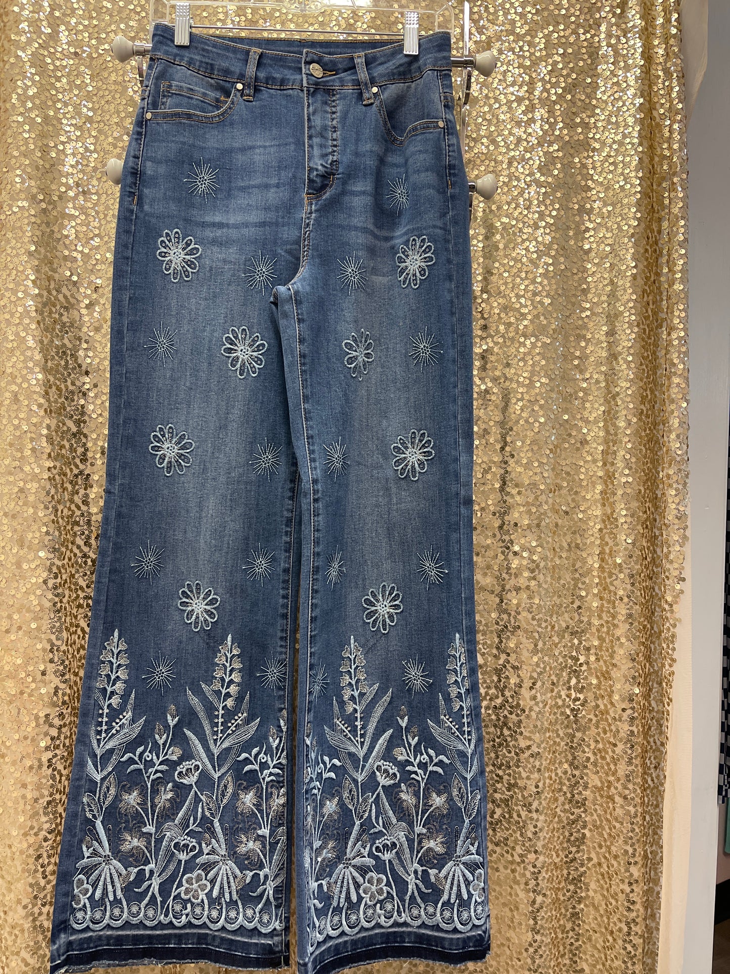 ORLY EMB/EMBELLISHED DENIM JEAN