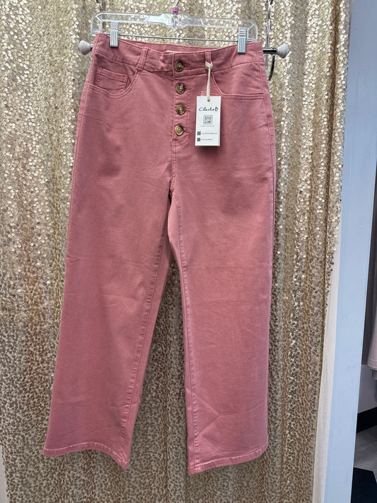 CB BUTTON FLY TWILL PANTS STRAIGHT LEG