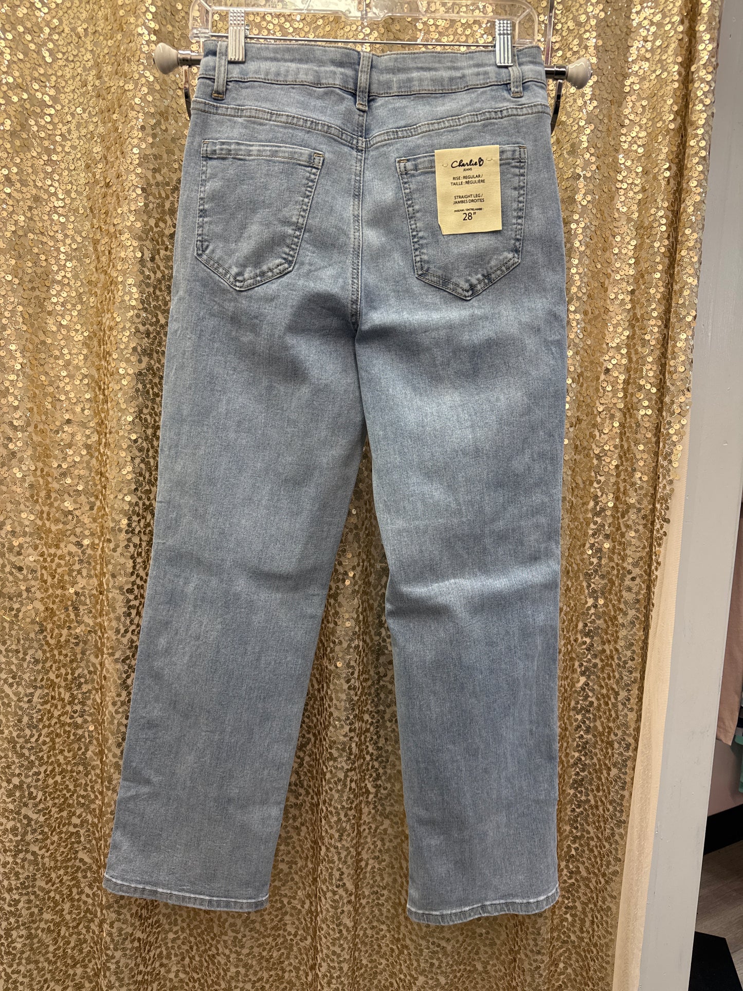 CB STRAIGHT LEG DENIM WITH STUDS