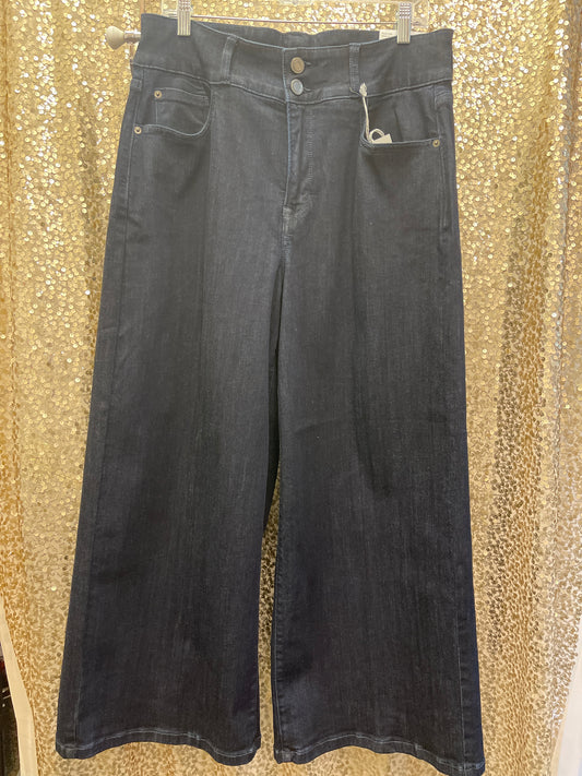 CELLO PLUS HIGH RISE 2BUTTON WIDE LEG CROP W/TUMMY CONTROL
