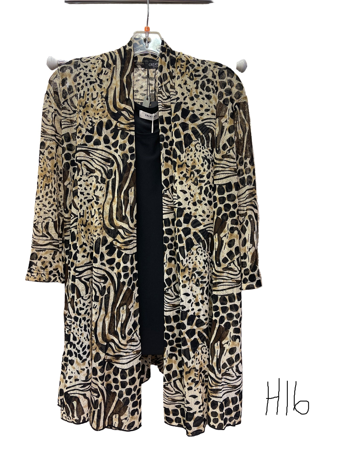 CREATIONS ART ATTACK CARDIGAN & TANK SET