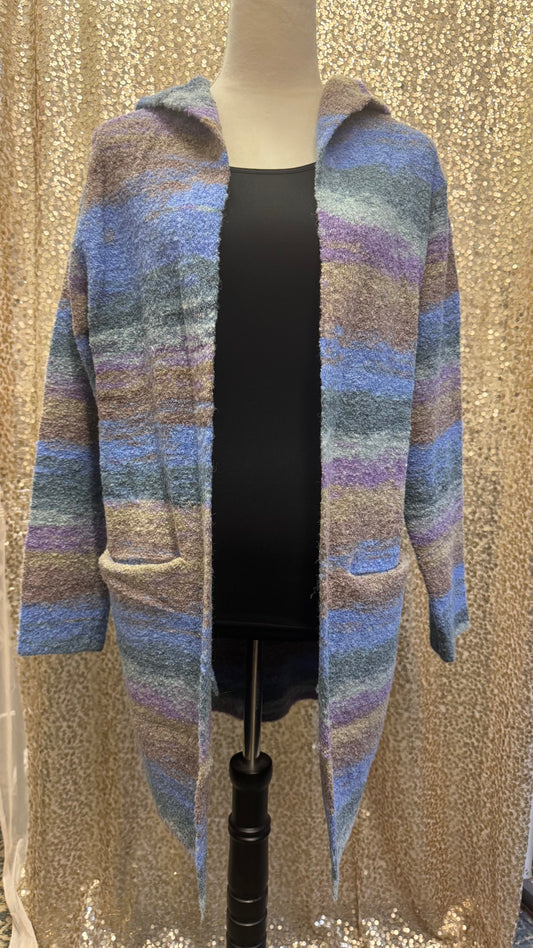 CREATIONS RAINBOW LONG CARDIGAN