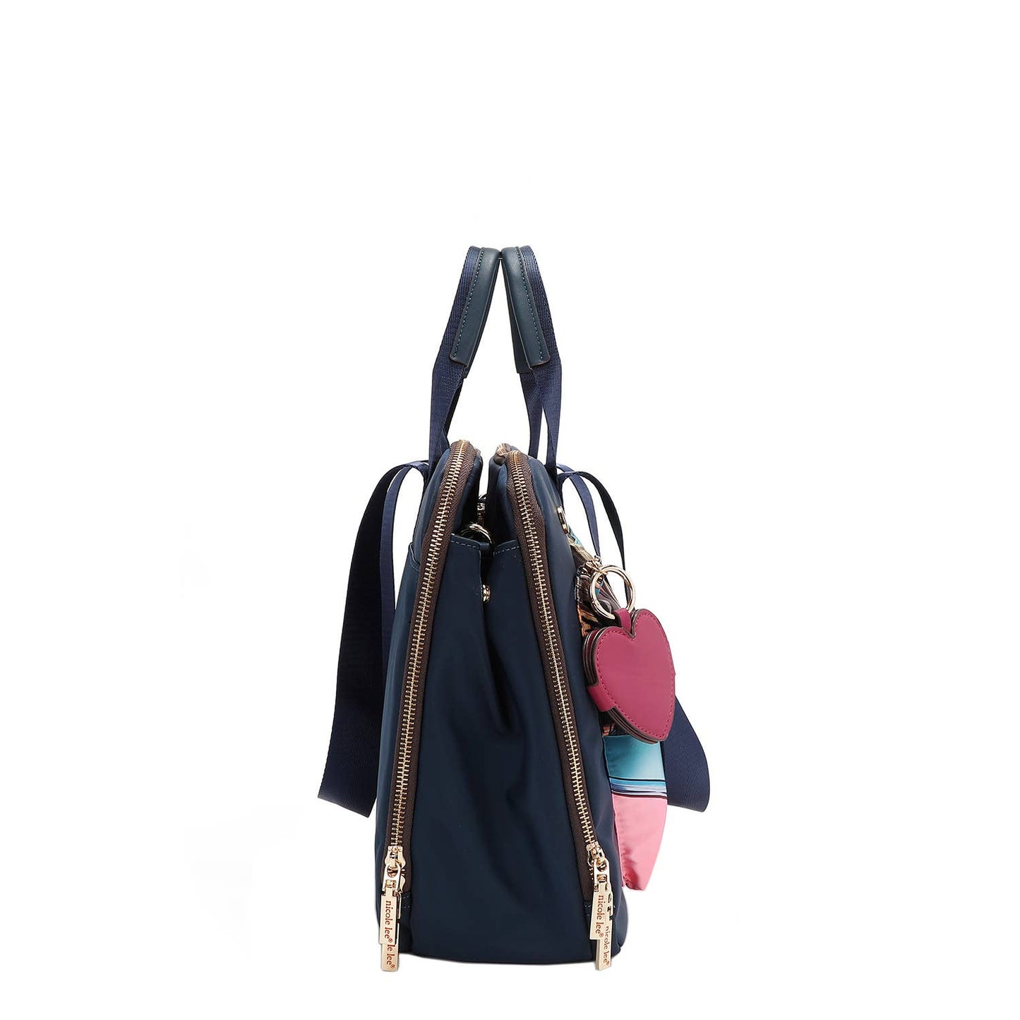 NICOLE LEE NYLON HEART LAPTOP BAG