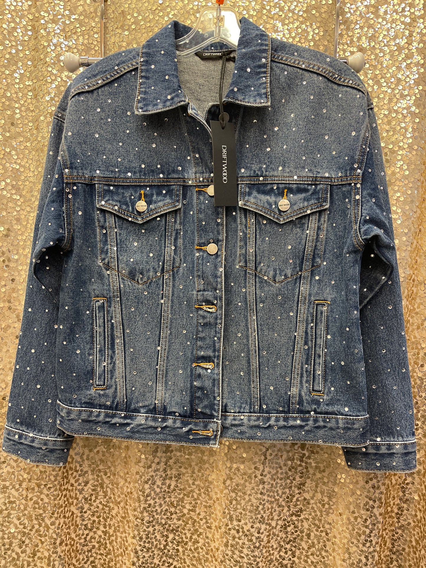 DRIFTWOOD DENIM RHINESTONE JACKET
