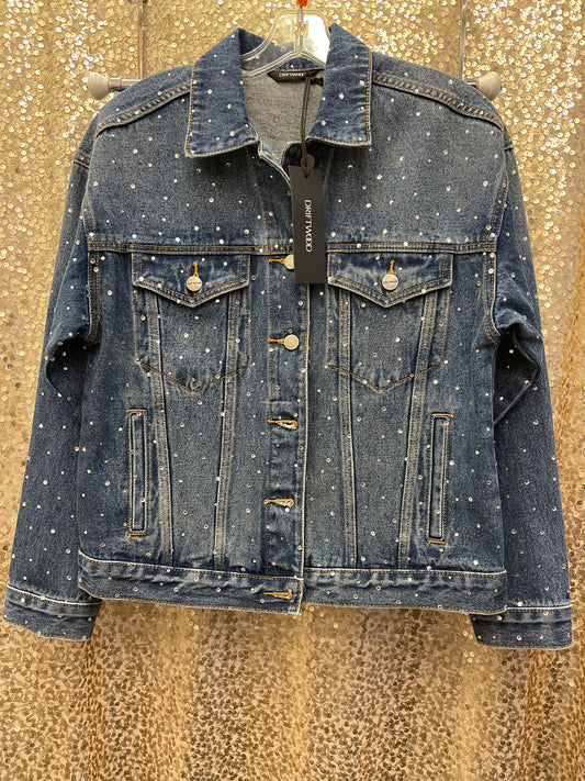 DRIFTWOOD DENIM RHINESTONE JACKET