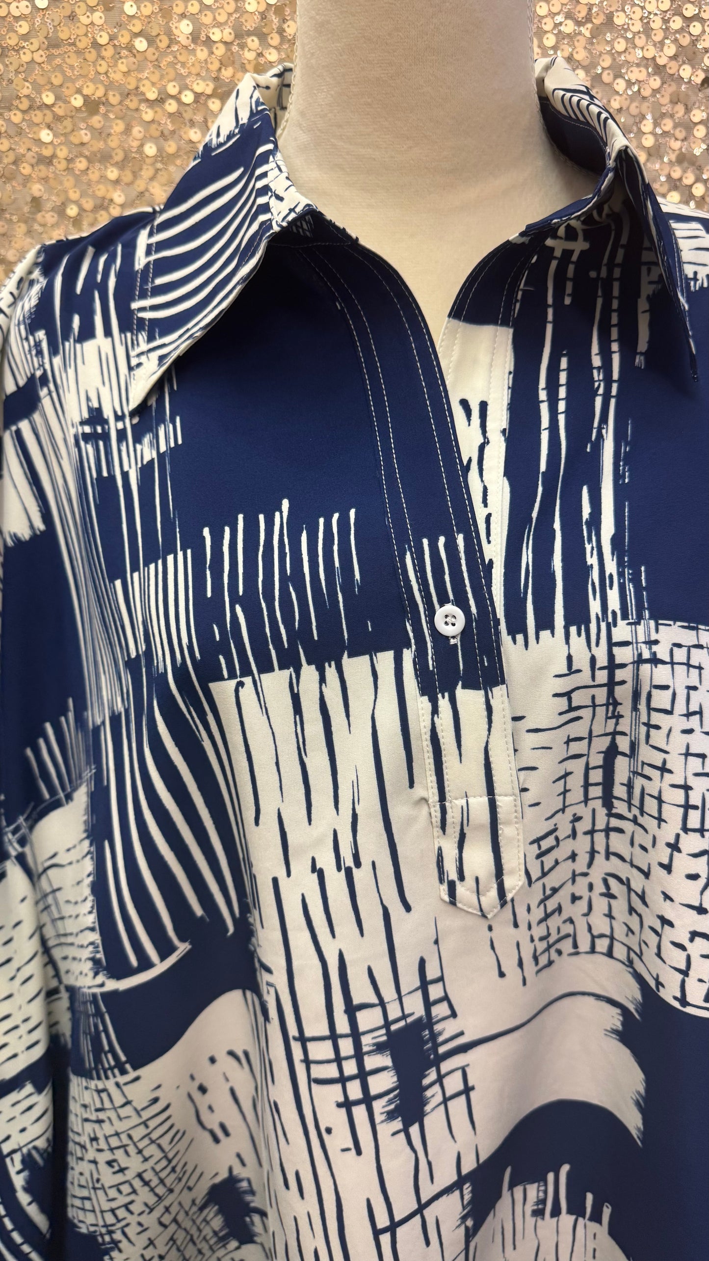 LIOR BAT WING SLEEVES COLLARED TOP