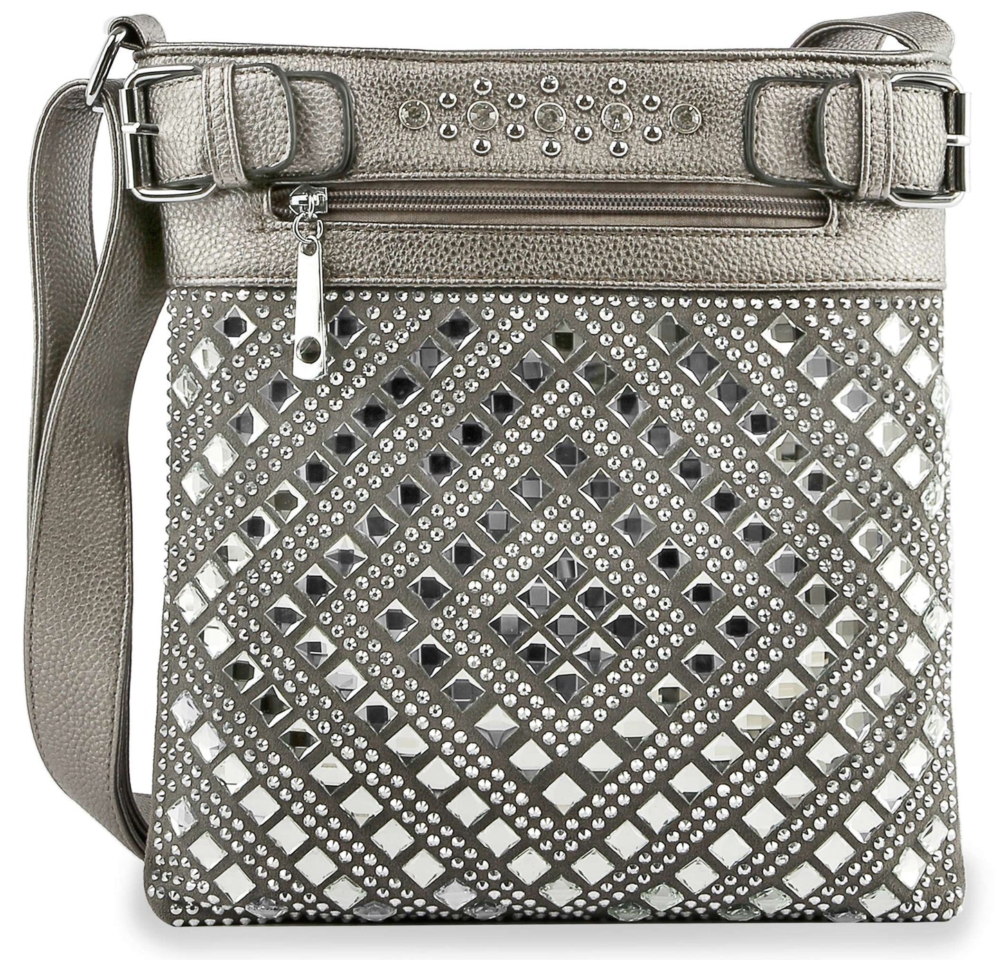 Rhinestone Covered Crossbody Sling