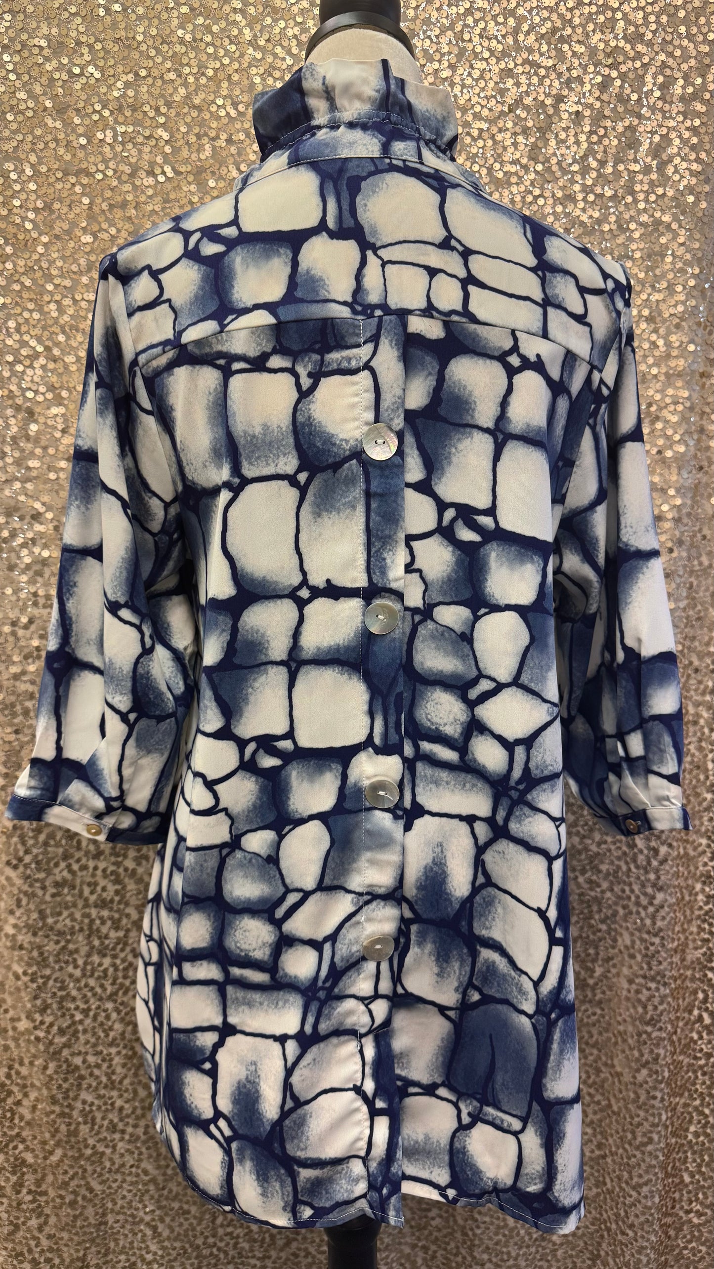 LIOR DORA WIRE COLLAR BUTTON DOWN SHIRT