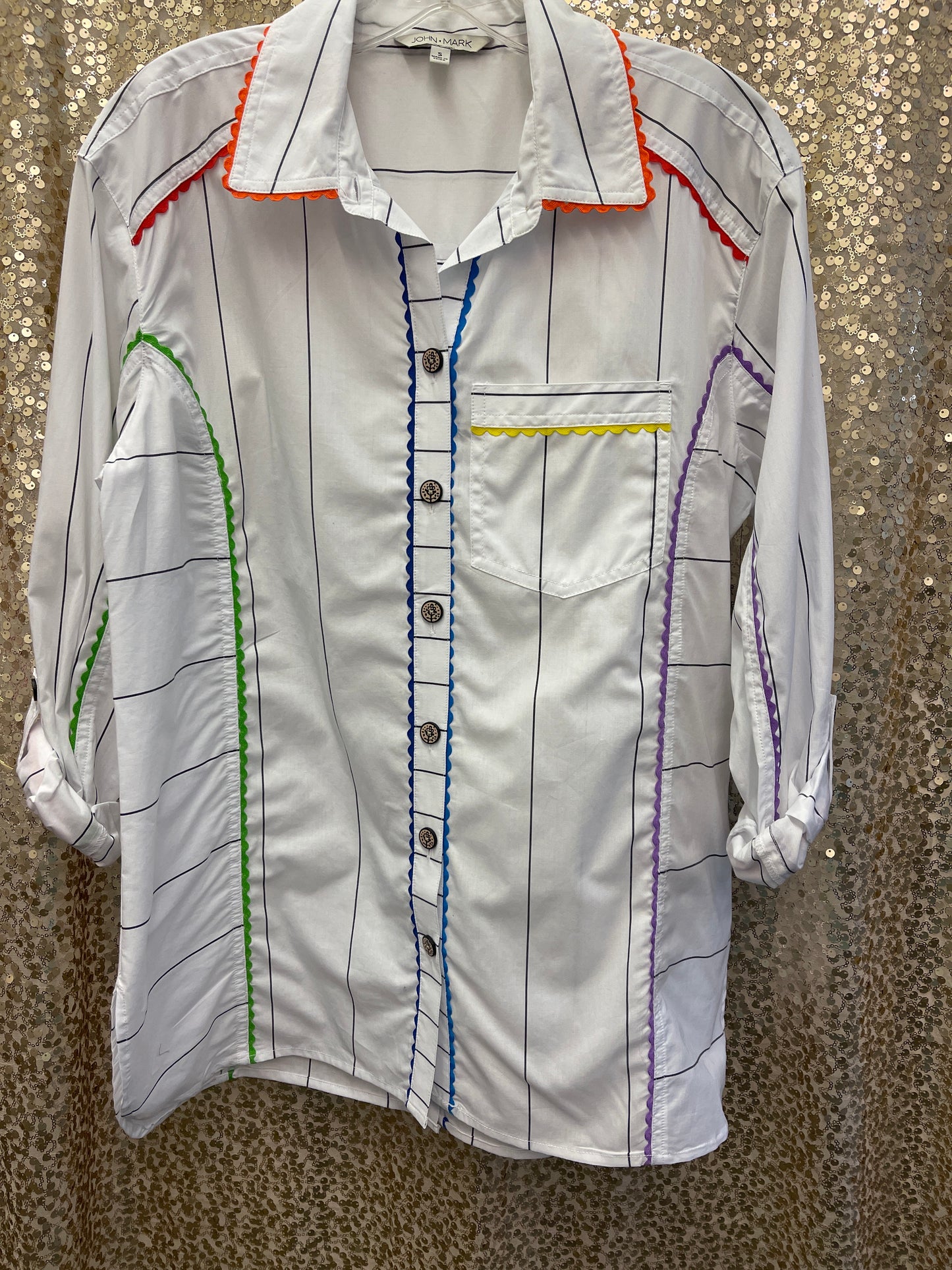 JM STRIPE RICK/RACK TRIM MULTI COLOR