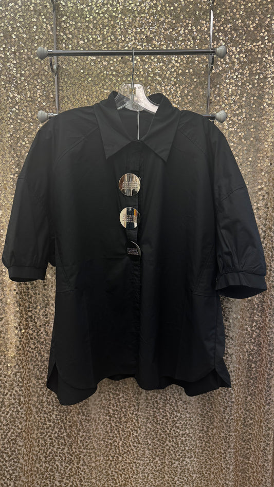 Q2 RELAXED 3/4 SLEEVE POPLIN SHIRT