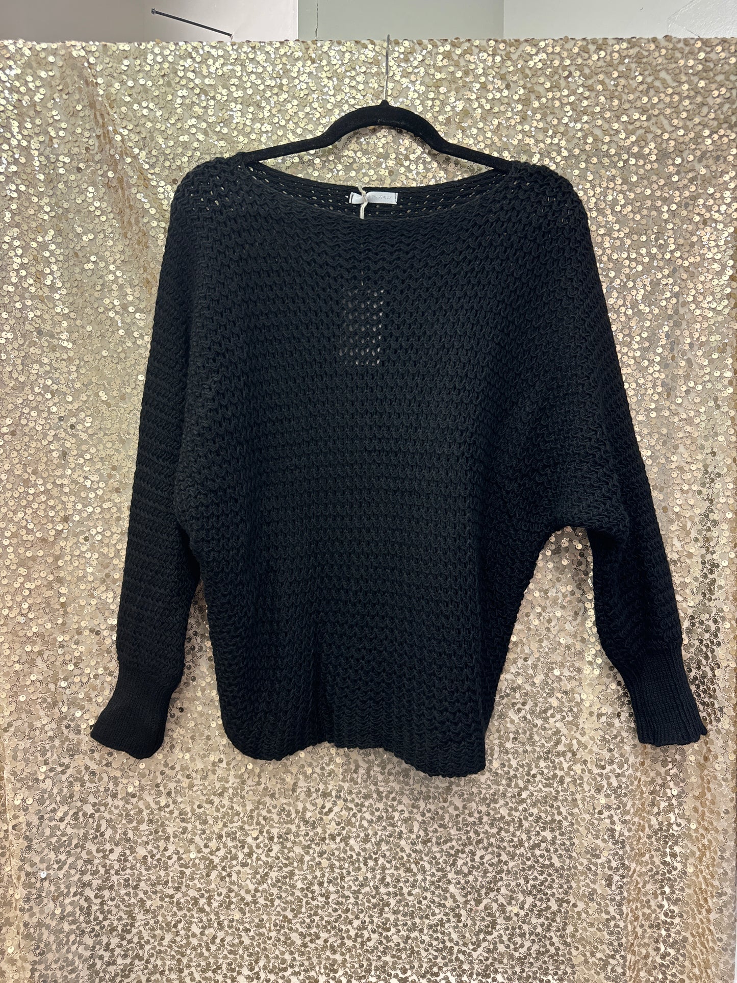 LM OPEN KNIT SWEATER OS